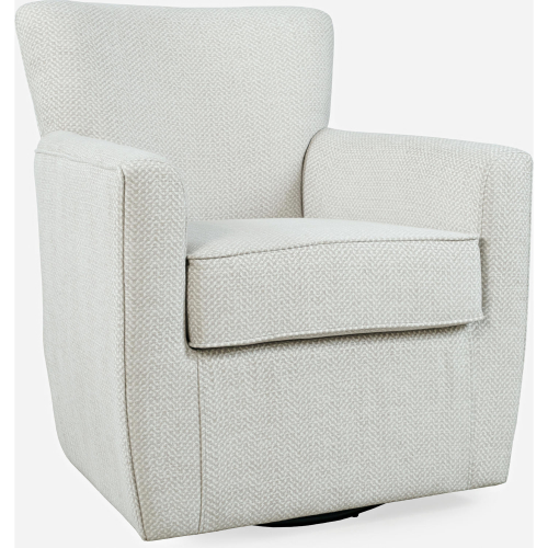 Harper Swivel Accent Chair in Cloud Fabric